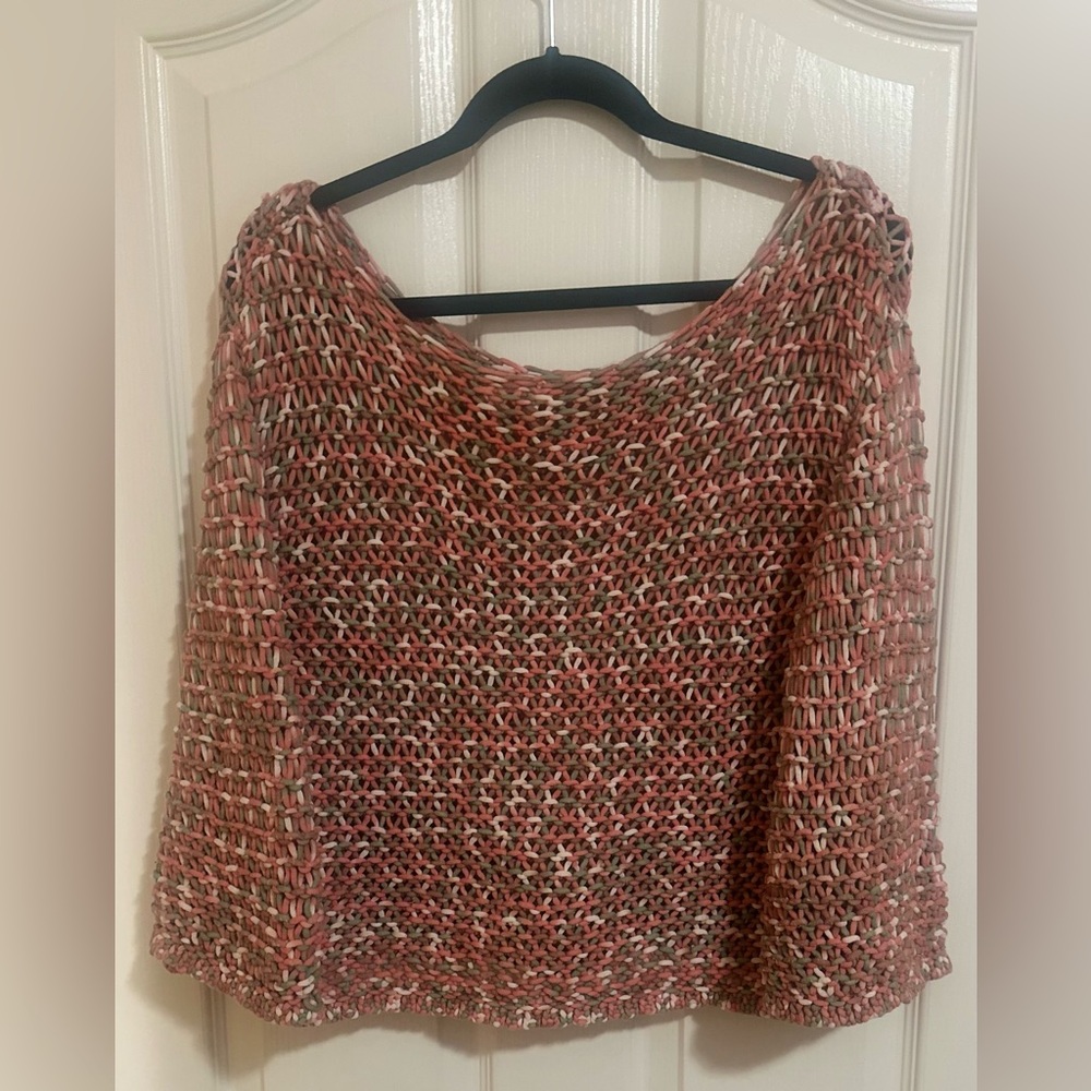 Women’s ANTHROPOLOGIE MOTH‎ Salina Open Knit Multicolor Sweater. Size M. - Picture 6 of 6
